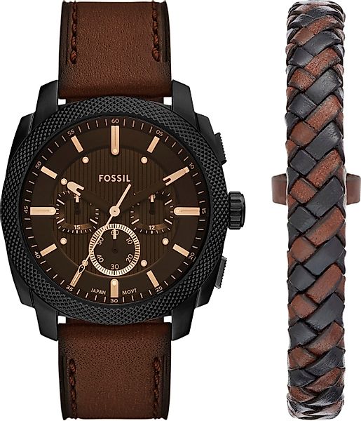 Fossil Chronograph MACHINE FS6102SET, (Set, 2-tlg., günstig online kaufen