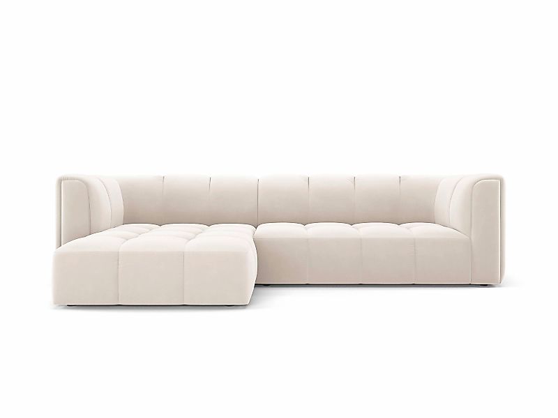 Milo Casa | Ecksofa Francesca Samt links 3-Sitzer günstig online kaufen