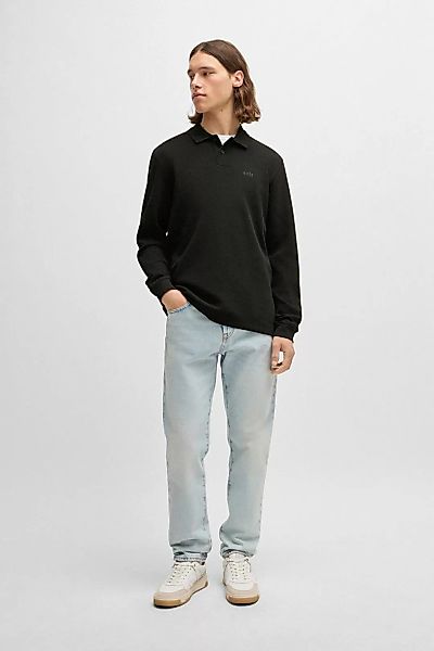 BOSS Petempestolong Long Sleeve Polo Schwarz - Größe M günstig online kaufen