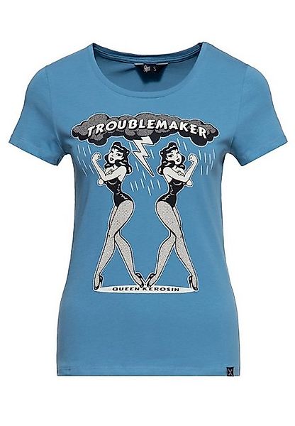 QueenKerosin Print-Shirt (1-tlg) mit Print im 50s Style günstig online kaufen