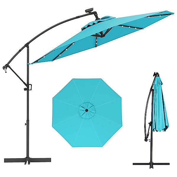 COSTWAY Sonnenschirm, LxB: 300,00x300,00 cm, mit günstig online kaufen