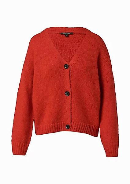 Comma Strickjacke Weiche Strickjacke aus Alpakamix günstig online kaufen