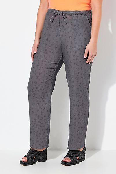 Ulla Popken Schlupfhose Musselin-Schlupfhose Rose weites günstig online kaufen