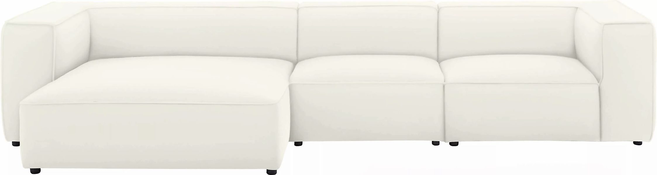 W.SCHILLIG Ecksofa »around-the-block«, mit eleganter Biese, mit Federkern, günstig online kaufen