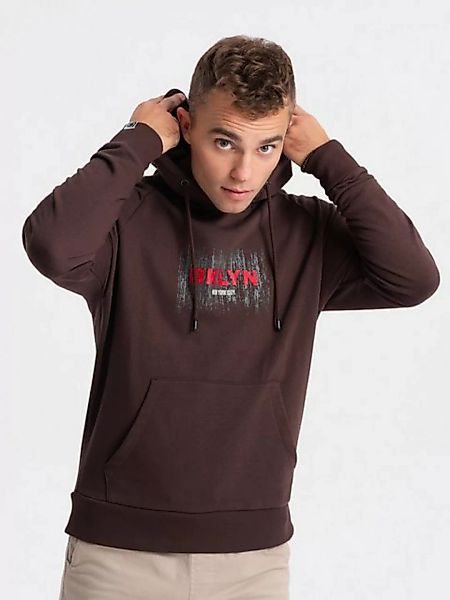 OMBRE Kapuzensweatshirt Klassisches bedrucktes Känguru-Sweatshirt für Männe günstig online kaufen