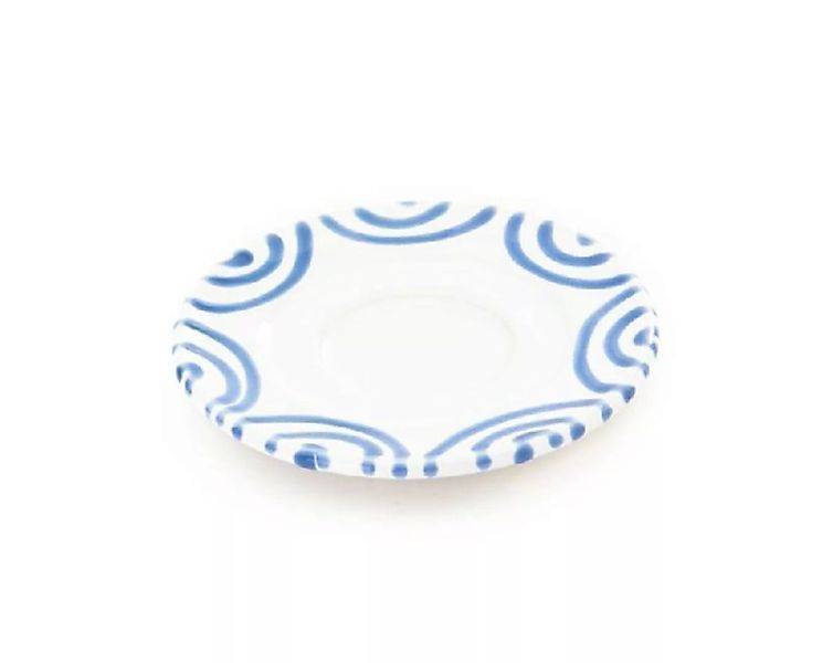 Gmundner Keramik Blaugeflammt Mokka-/Espresso-Untertasse Gourmet d: 11 cm günstig online kaufen
