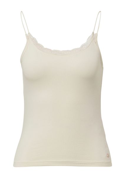 QS Muskelshirt T-Shirt Spaghettiträgertop mit Spitzendetail günstig online kaufen