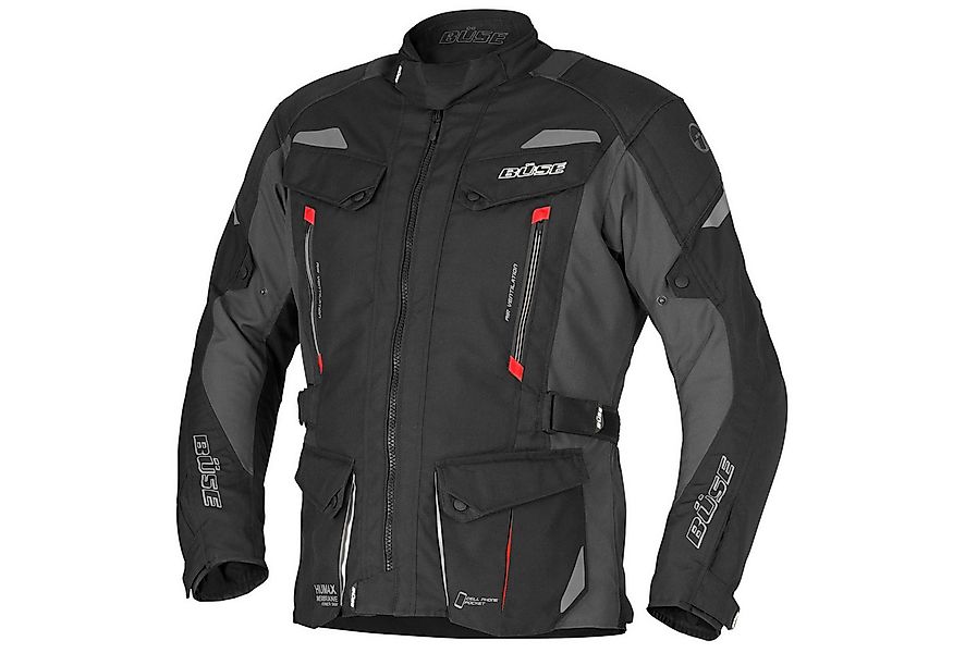 Büse Motorradjacke Büse Lago III Textiljacke Schwarz L Allwetter günstig online kaufen
