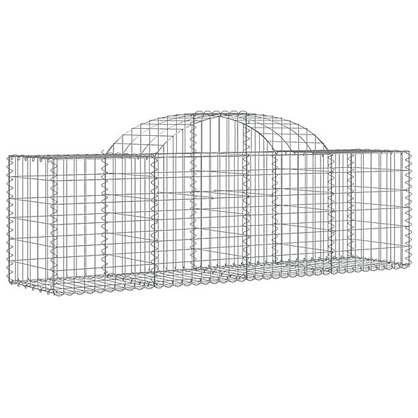 vidaXL Gabionen mit Hochbogen 7 Stk 200x50x60/80 cm Eisen 1670977 günstig online kaufen