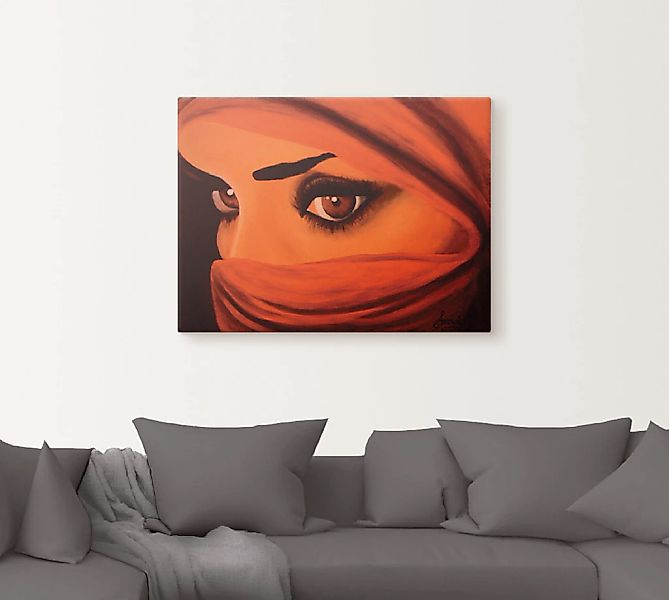 Artland Wandbild "Tuareg-Die von Gott Verlassene", Frau, (1 St.), als Leinw günstig online kaufen