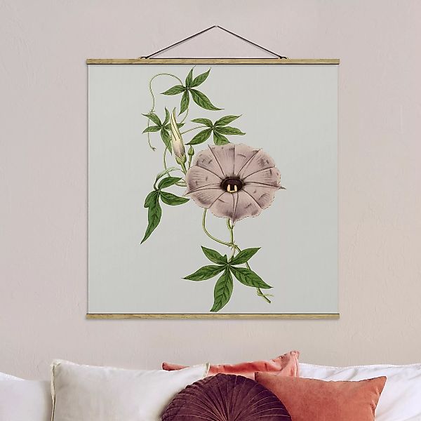 Stoffbild Blumen mit Posterleisten - Quadrat Florale Schmuckstücke IV günstig online kaufen