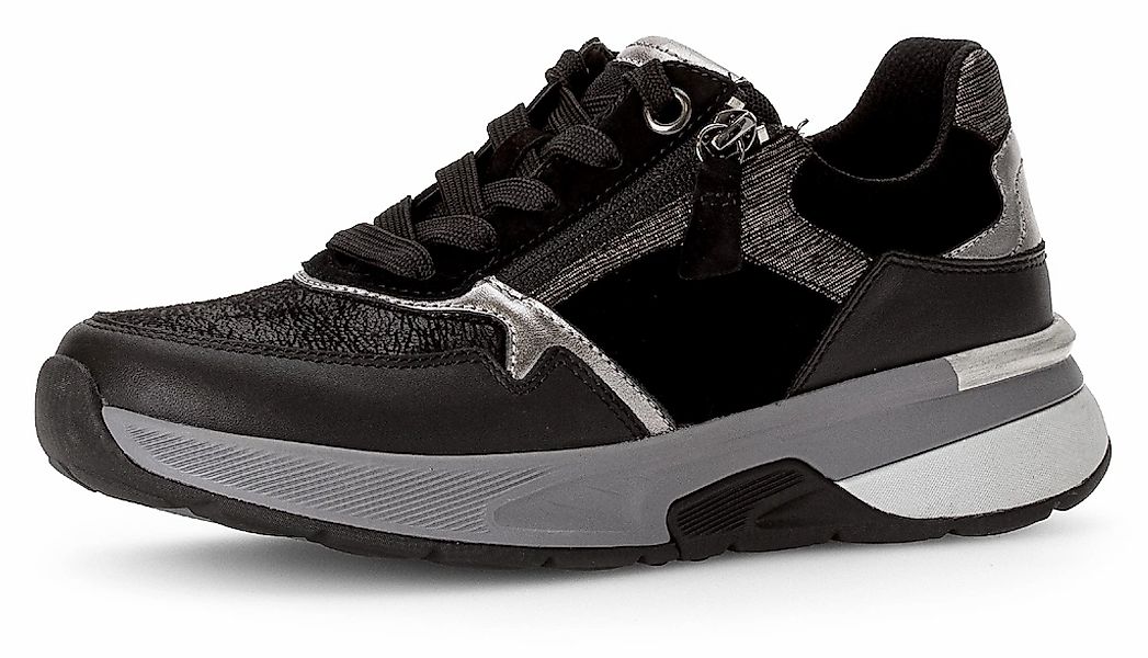 Gabor Rollingsoft Keilsneaker, Keilabsatz, Freizeitschuh, Halbschuh, Schnür günstig online kaufen