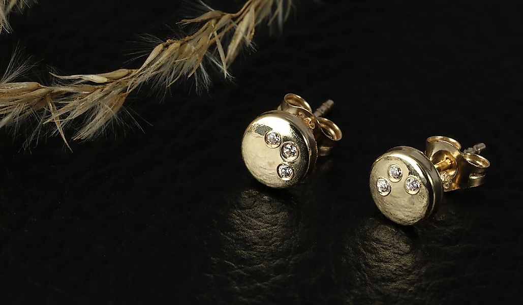 Adelia´s Paar Ohrhänger "Damen Ohrringe – Ohrstecker aus 333 Gold mit Zirko günstig online kaufen