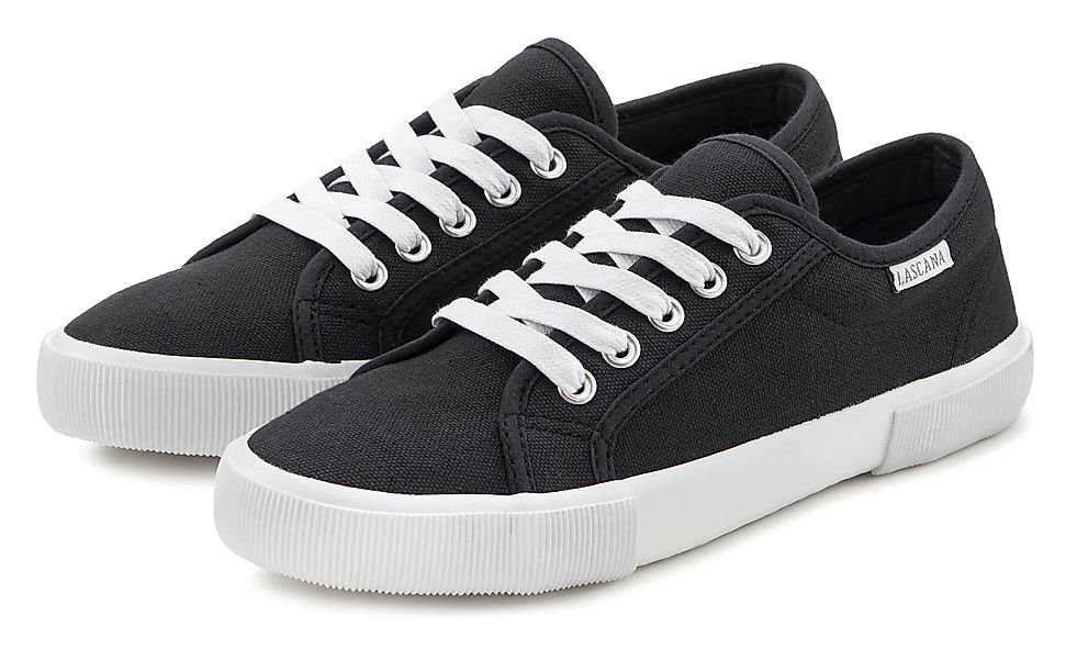 LASCANA Sneaker aus Textil, Schnürhalbschuh, Freizeitschuh günstig online kaufen