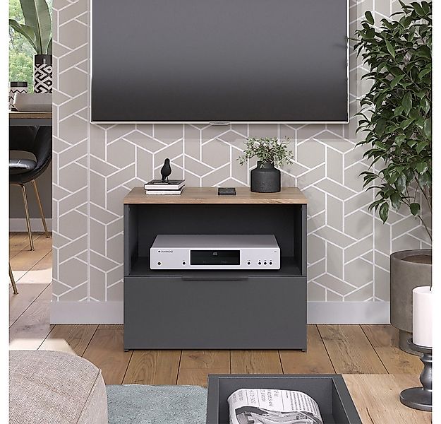 Vicco Lowboard Wido, Anthrazit/Sonoma, 60 x 50 cm mit Schublade günstig online kaufen