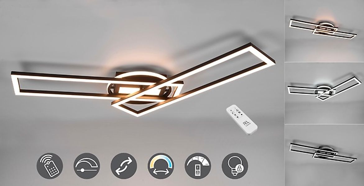 REALITY Leuchten LED Deckenleuchte »Twister«, 1 flammig, Leuchtmittel LED-B günstig online kaufen