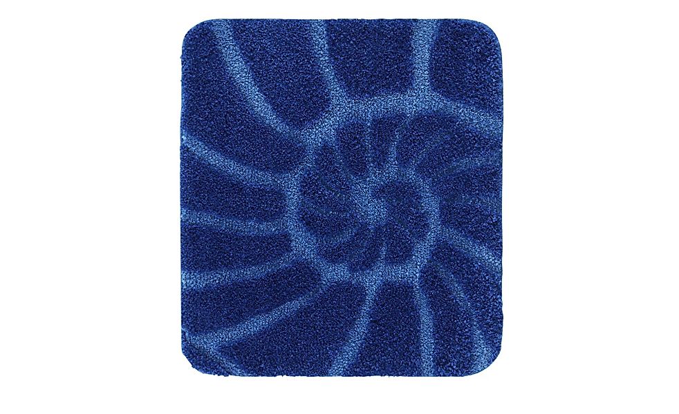 Kleine Wolke Badteppich  Muschel - blau - 100% Polyester - 50 cm - Heimtext günstig online kaufen
