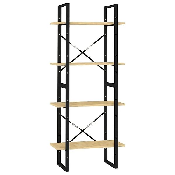vidaXL Bücherregal 4 Böden 60x30x140 cm Massivholz Kiefer 806442 günstig online kaufen