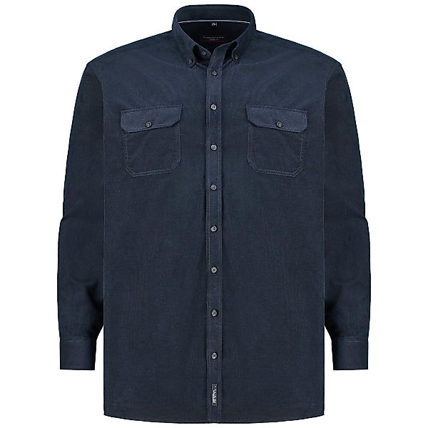 CASA MODA Freizeithemd aus Baumwolle Farbe blau Größe: 3XL günstig online kaufen