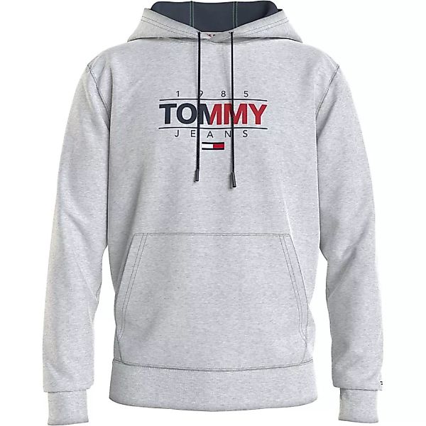 Tommy Jeans Essential Graphic Kapuzenpullover S Silver Grey Heather günstig online kaufen