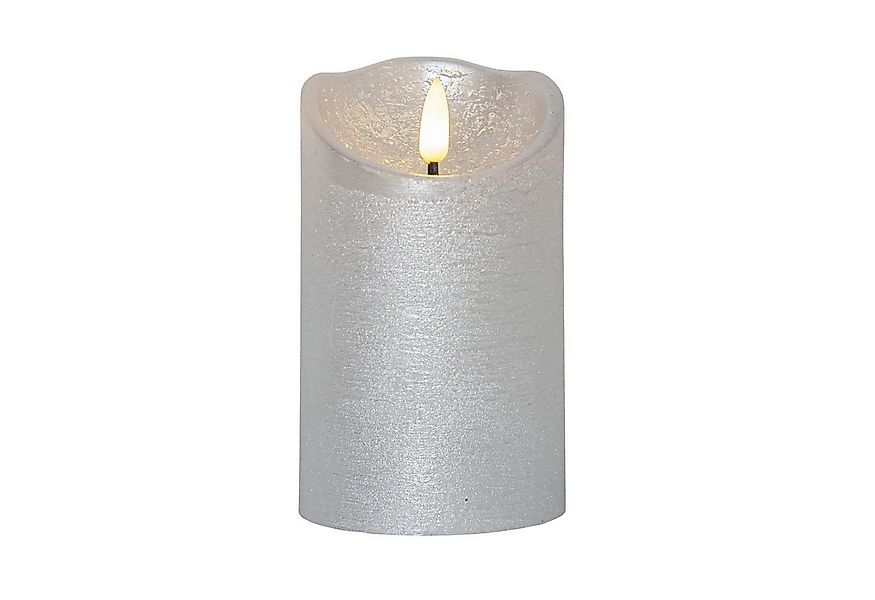 STAR TRADING LED-Kerze Rustik Optik Echtwachs flackernd 12,5cm Timer Batter günstig online kaufen