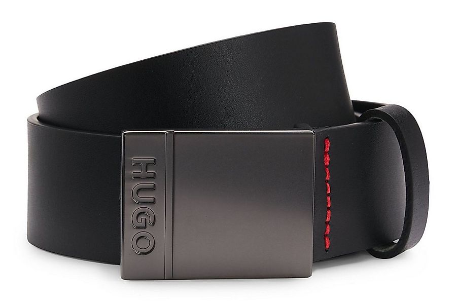 HUGO Ledergürtel Goswin Sz35 Leather Belt aus echtem Rindsleder günstig online kaufen