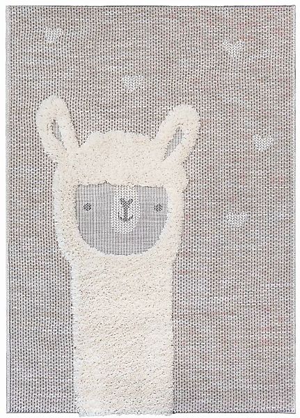 Primaflor-Ideen in Textil Kinderteppich "NAVAJO - Lama" rechteckig 35 mm Hö günstig online kaufen