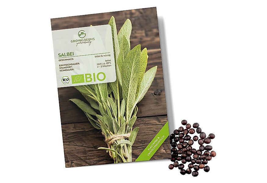 Growgreens Kräutersamen BIO Salbei Samen - Heilkräuter Saatgut aus bio. Anb günstig online kaufen