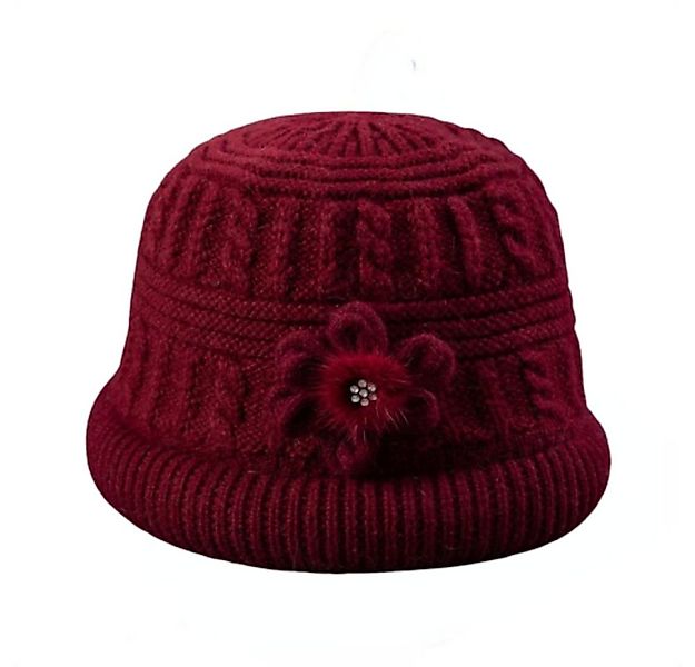 Blusmart Strickmütze Warme Damen-Strickmütze (Plüschig/verdickt für Wärme, günstig online kaufen