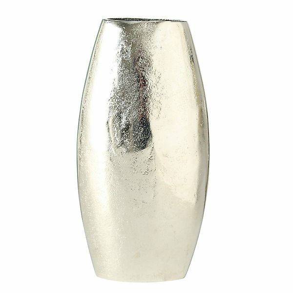 Meinposten Dekovase Vase silber Metall rund günstig online kaufen