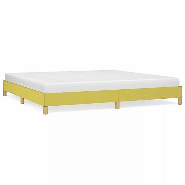 Vidaxl Bettgestell Grün 200x200 Cm Stoff günstig online kaufen