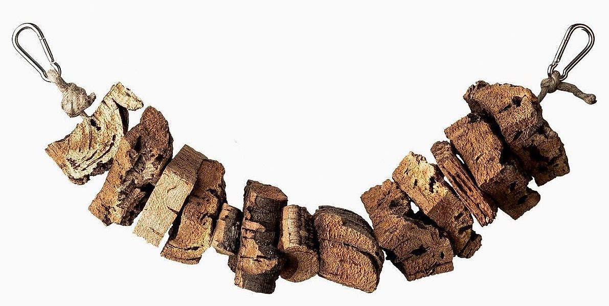 Kork-Deko.de Vogelspielplatz Vogel-Knabberschaukel aus Naturkorkrinde, 40 c günstig online kaufen