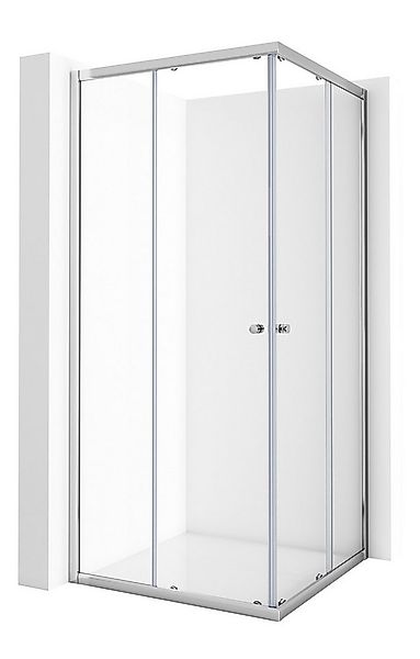 GOEZES Eckdusche Duschkabine 75x90 100x100 90x80 80x80 90x90 75x75 H:185cm, günstig online kaufen