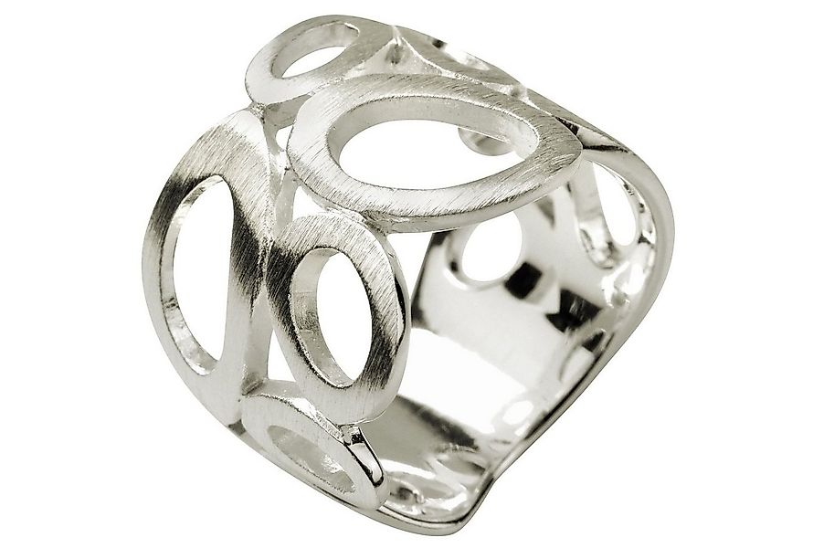 SILBERMOOS Silberring XL Motivring mit ovalen Elementen, 925 Sterling Silbe günstig online kaufen