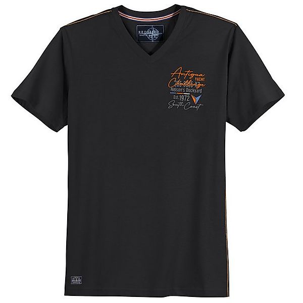 redfield V-Shirt Redfield Übergrößen T-Shirt V-Neck günstig online kaufen