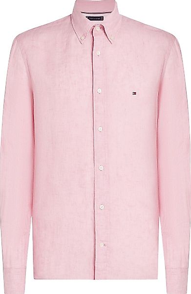 Tommy Hilfiger Hemd Leinen Rosa - Größe L günstig online kaufen