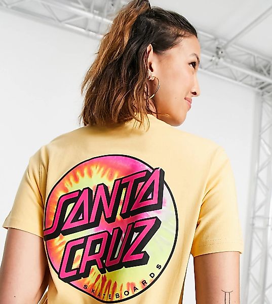 Santa Cruz – Boyfriend Classic Dot – T-Shirt in Pfirsich-Orange günstig online kaufen