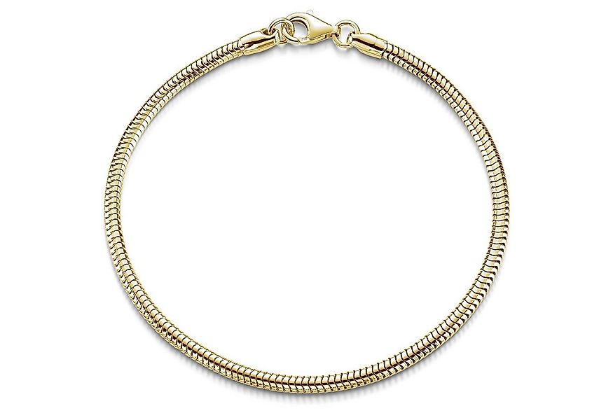 Materia Armband Damen Schlangenkette Gold 3mm SA-143, Sterlingsilber, vergo günstig online kaufen