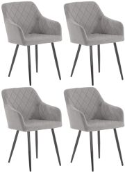 CLP Küchenstuhl Shila (4er Set), Metall, günstig online kaufen