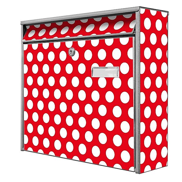 Banjado Briefkasten Silber 36.2x32.2x10cm Groß / Inkl. Montagematerial & 2 günstig online kaufen