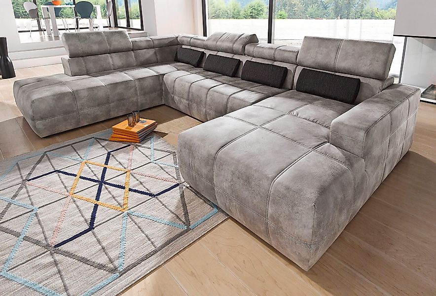 DOMO collection Wohnlandschaft "Brandon, whlw. mit Sitztiefenverstellung, i günstig online kaufen