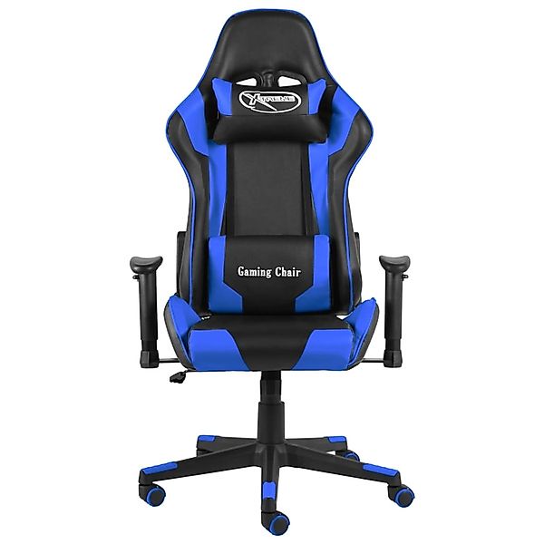 vidaXL Gaming-Stuhl Drehbar Blau PVC günstig online kaufen