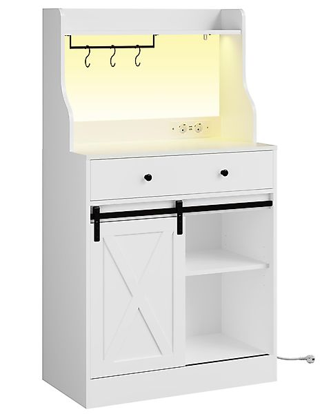 MSMASK Sideboard Küchenschrank Mehrzweckschrank mit LED günstig online kaufen