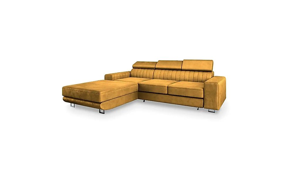 MASSENO Ecksofa  Noto ¦ gelb ¦ Maße (cm): B: 267 H: 89 Polstermöbel > Sofas günstig online kaufen