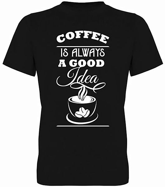 G-graphics T-Shirt Coffee is always a good Idea Herren T-Shirt, mit Frontpr günstig online kaufen