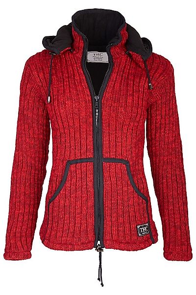 THC Natural Line Strickjacke Schafwollstrickjacke rot 715 (1 Stück, 1-tlg., günstig online kaufen