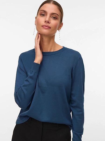 Vero Moda Strickpullover "VMSILJE LS O-NECK PULLOVER NOOS" günstig online kaufen