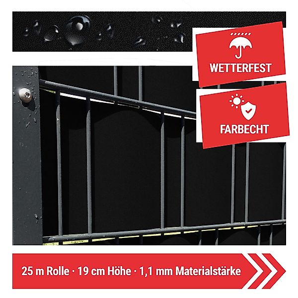 Arvotec Sichtschutzstreifen Sichtschutzstreifen 25 m (Rolle) günstig online kaufen
