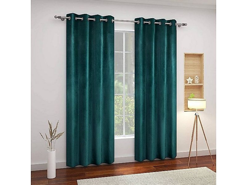 Woltu Verdunkelungsvorhang (2 St), Stangendurchzug, verdunkelnd, mit Ösen b günstig online kaufen