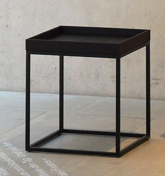 Beistelltisch Pino Quadratisch Gestell schwarz Tablett Esche Wenge günstig online kaufen